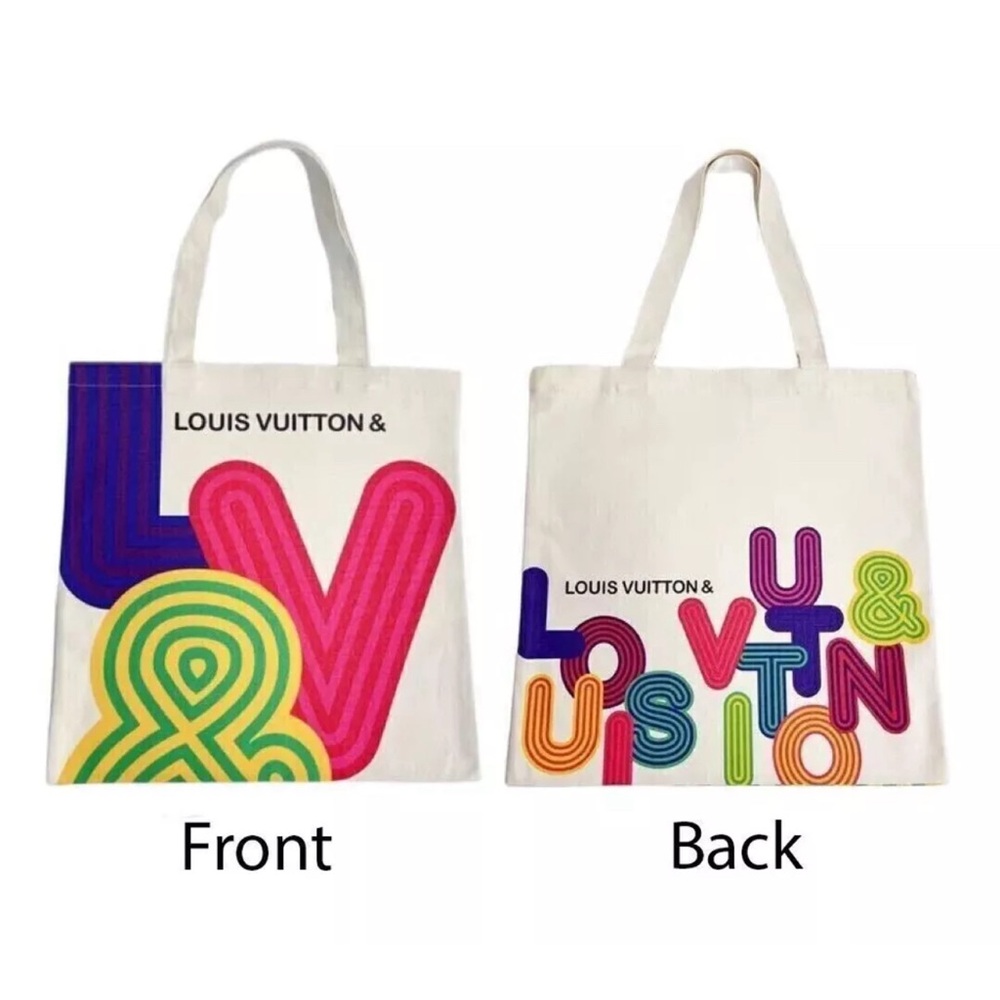 Louis Vuitton Novelty Canvas Eco Tote bag Shenzhen exhibition 2022 Limited NEW
